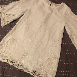 Peek girls white eyelet dress. Size small (4/5)